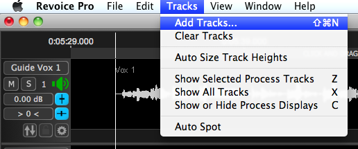 Multi Process - Add Output Tracks